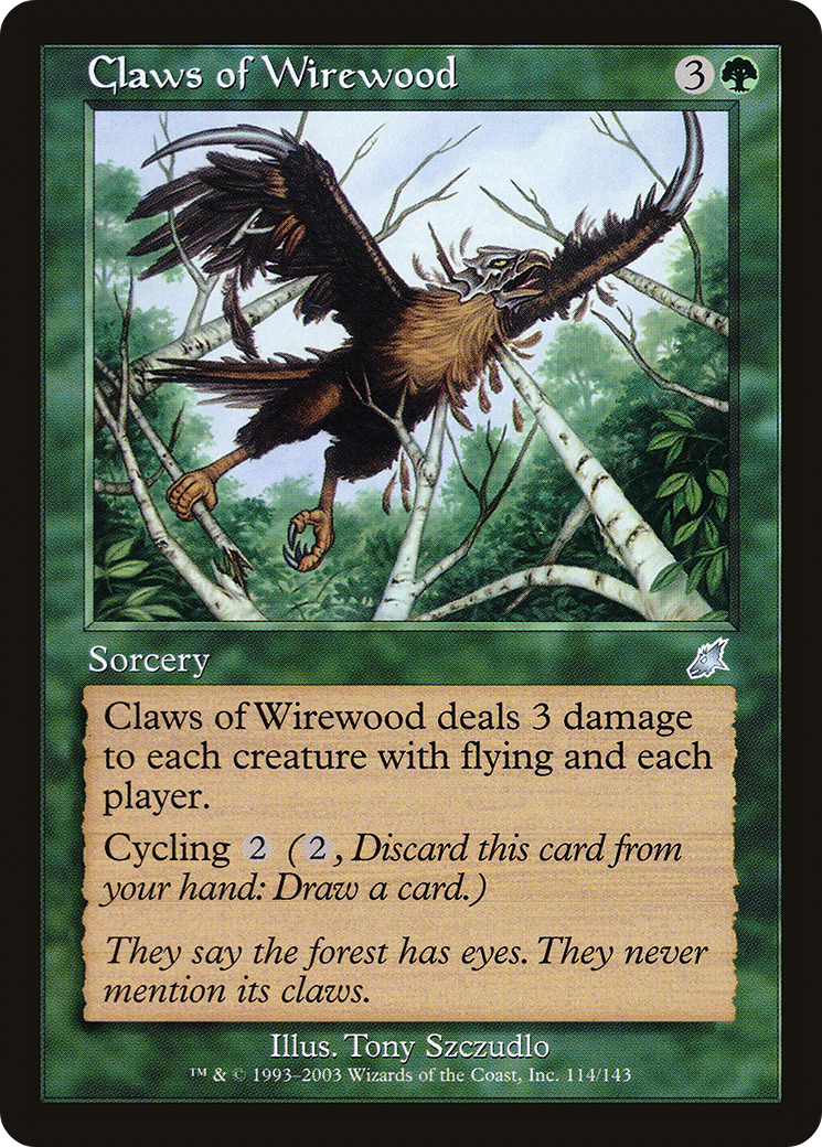 Claws of Wirewood (SCG-114) - Scourge Foil