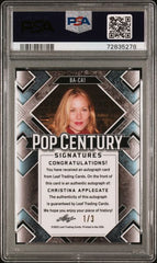 2022 Leaf Pop Century Metal Wave Zebra #BACA1 Christina Applegate #1/3 PSA 9 | Eastridge Sports Cards