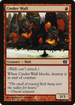 Cinder Wall (8ED-182) - 8th Edition Foil