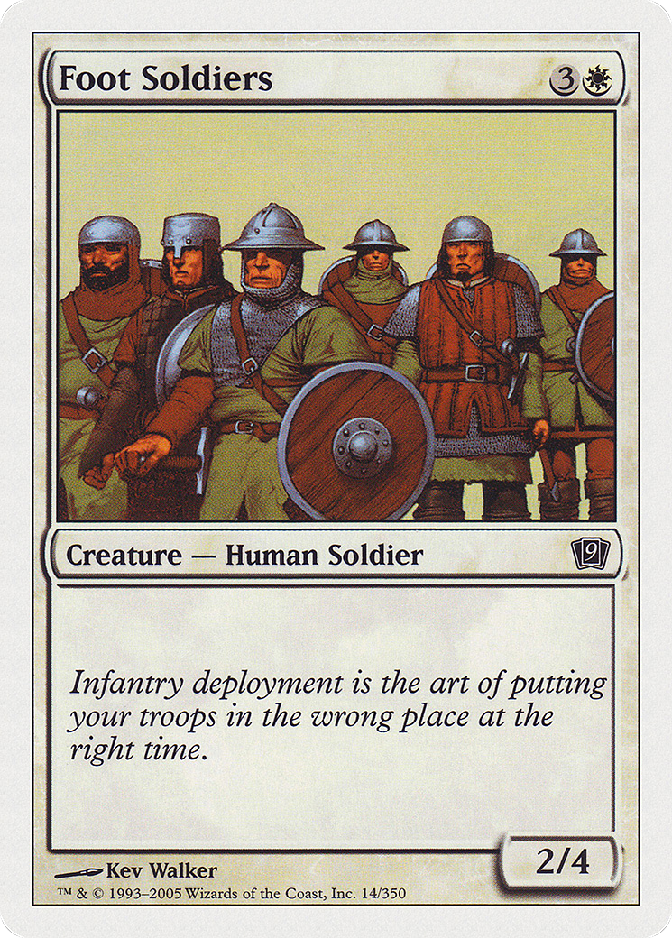 Foot Soldiers (9ED-014) - 9th Edition