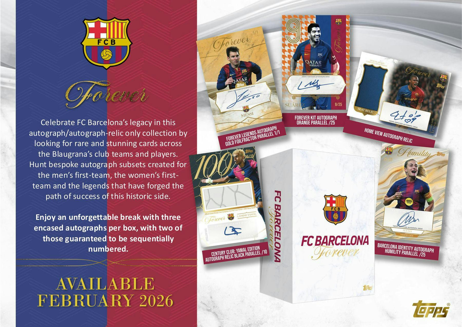 2025-26 Topps FC Barcelona Forever Hobby Box