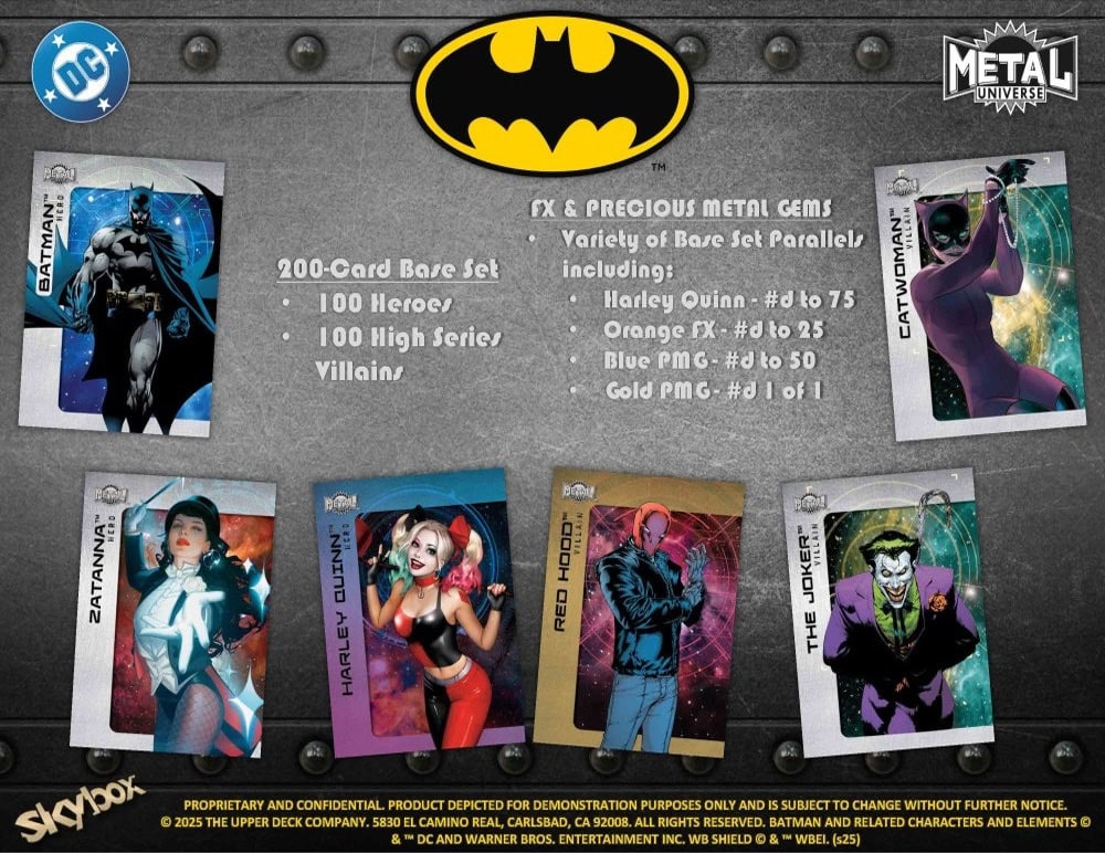 Skybox Metal Universe Batman Hobby Pack (2025 Upper Deck)