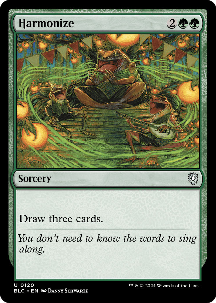 Harmonize (BLC-120) - Bloomburrow Commander
