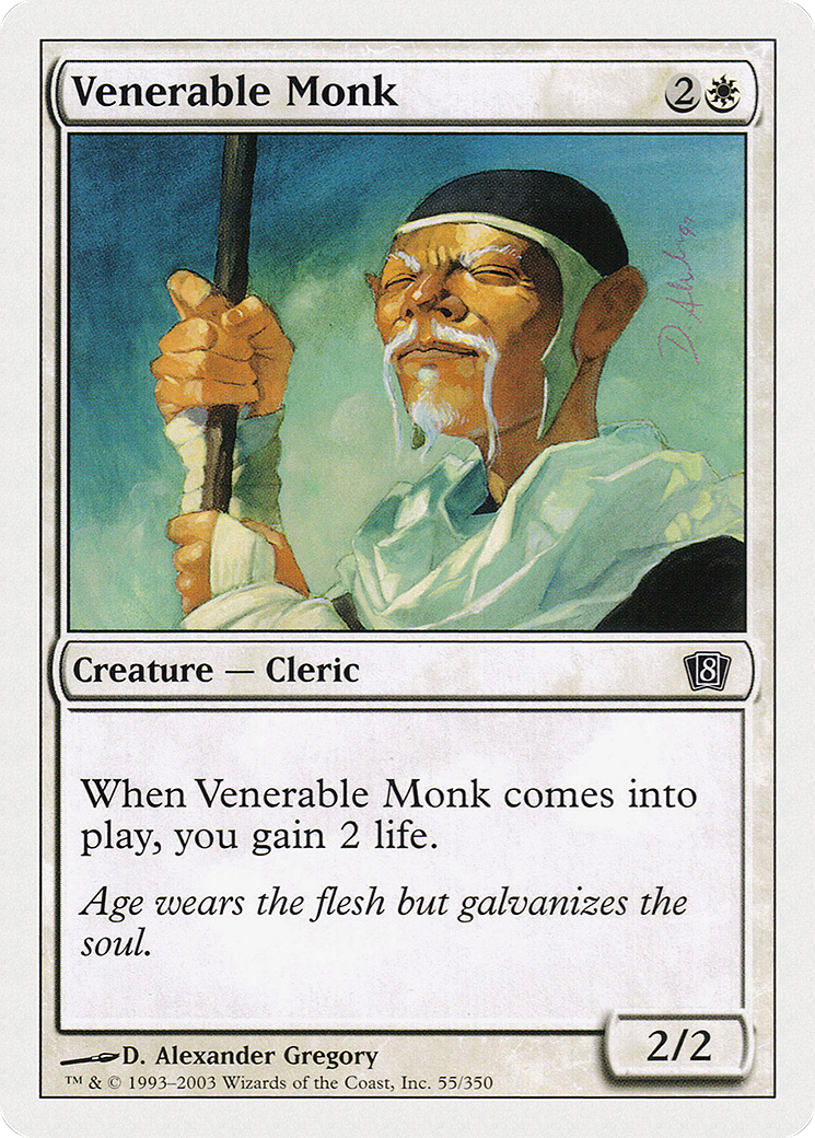 Venerable Monk (8ED-055) - 8th Edition Foil