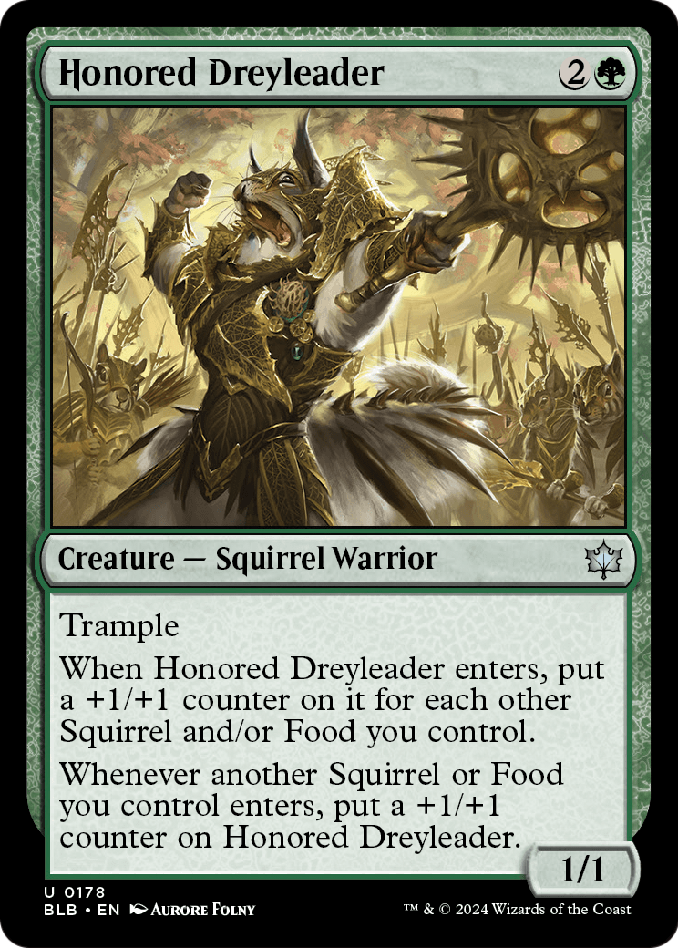 Honored Dreyleader (BLB-178) - Bloomburrow Foil