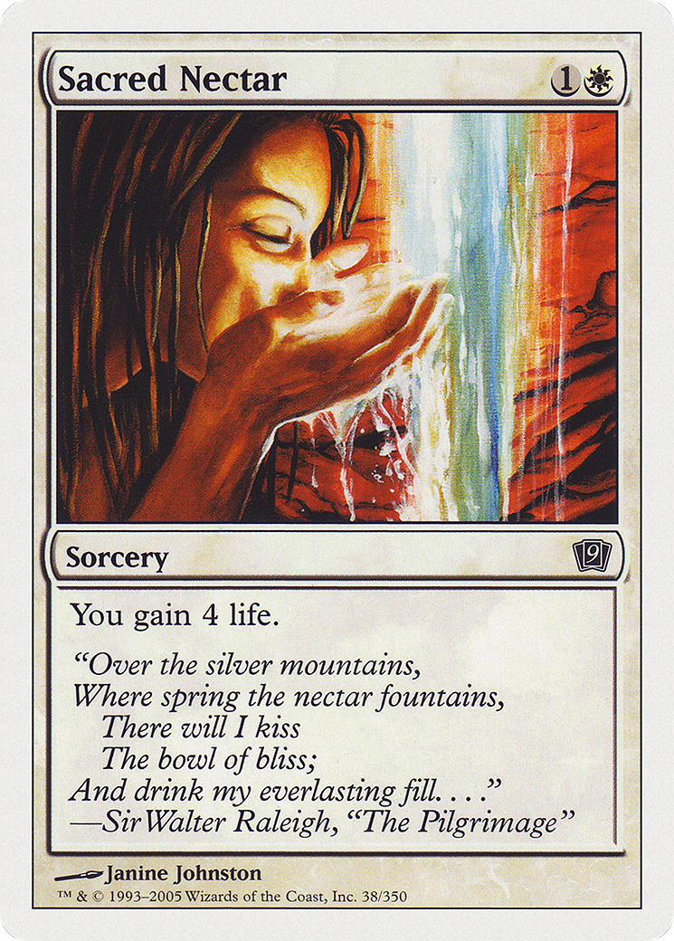 Sacred Nectar (9ED-038) - 9th Edition Foil
