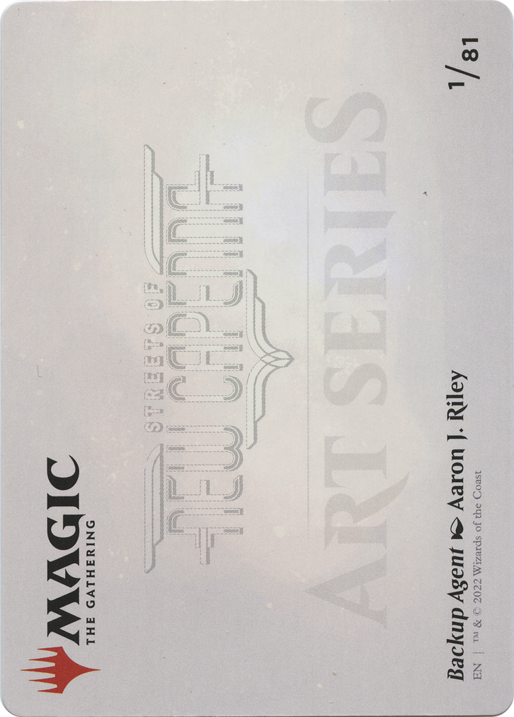 Backup Agent // Backup Agent (ASNC-001) - New Capenna Art Series (Borderless) Foil