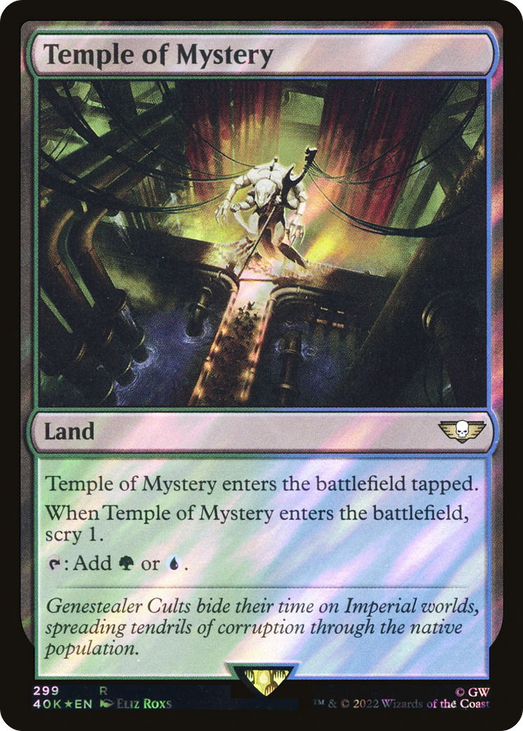 Temple of Mystery (Surge Foil) (40K-299) - Warhammer 40,000 Commander Foil