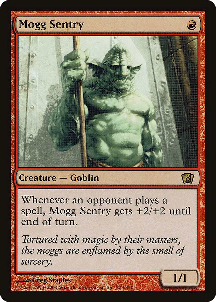 Mogg Sentry (8ED-203) - 8th Edition Foil