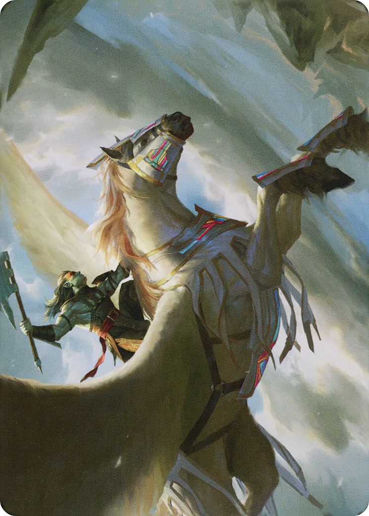 Cleaving Skyrider // Cleaving Skyrider (ADMU-005) - Dominaria United Art Series (Borderless) Foil