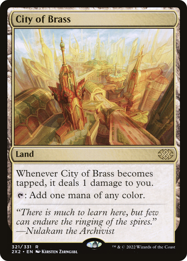 City of Brass (2X2-321) - Double Masters 2022 Foil