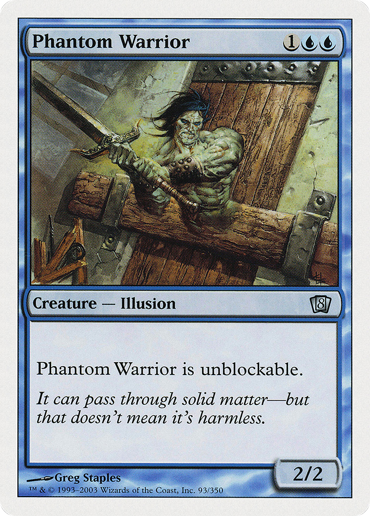 Phantom Warrior (8ED-093) - 8th Edition