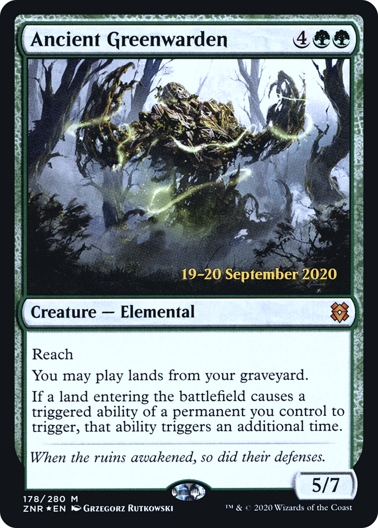 Ancient Greenwarden (PRE-178) - Zendikar Rising Promos Foil