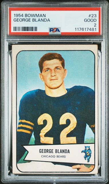 1954 Bowman #23 George Blanda PSA 2 (Rookie)