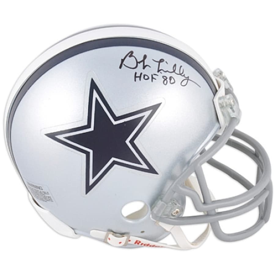 Fanatics Autographed Football Mini-Helmet - Bob Lilly (Dallas Cowboys) | Eastridge Sports Cards