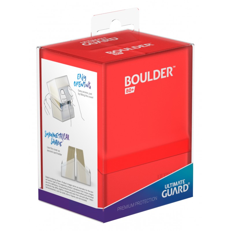 Ultimate Guard Deck Case 80+ Boulder - Ruby