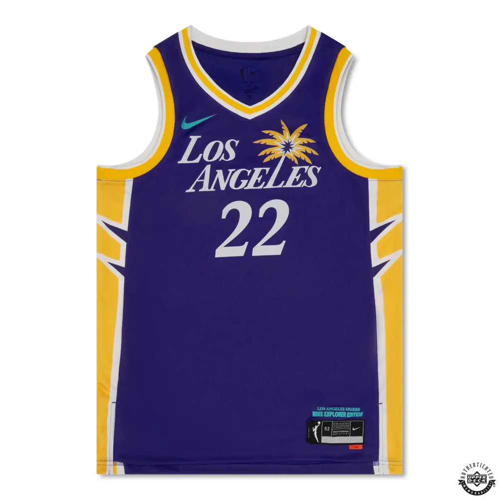 Cameron Brink Autographed 2024 Los Angeles Sparks Purple Explorer Nike Jersey (Upper Deck Authenticated)