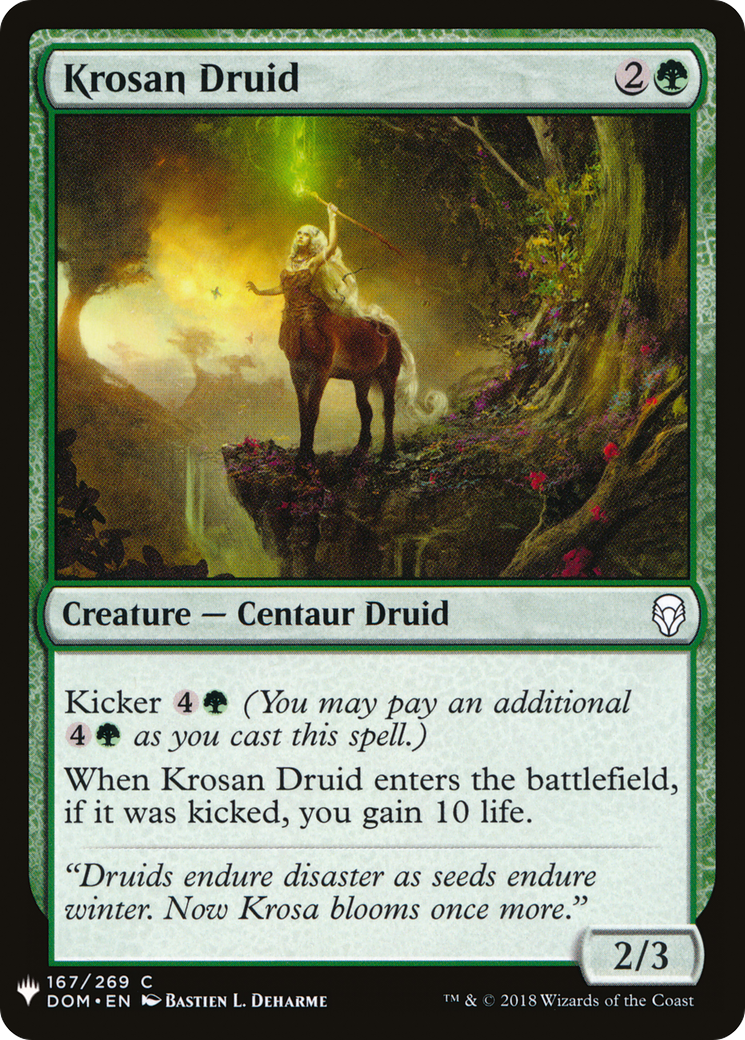 Krosan Druid (LIST-167) - The List
