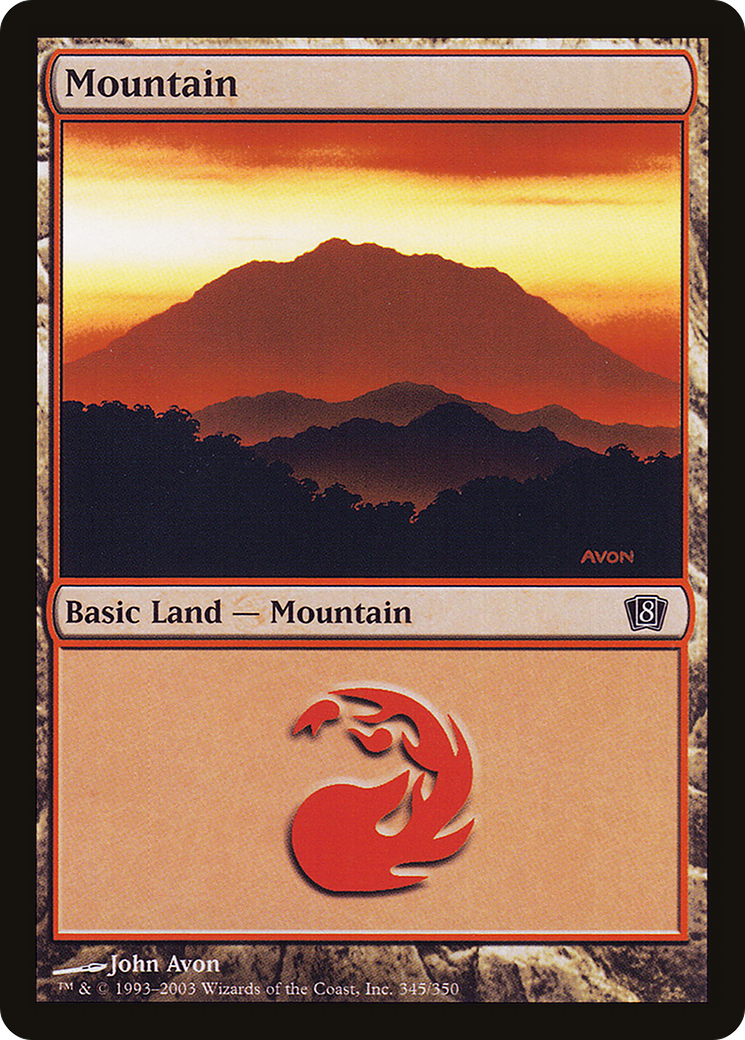 Mountain (345) (8ED-345) - 8th Edition