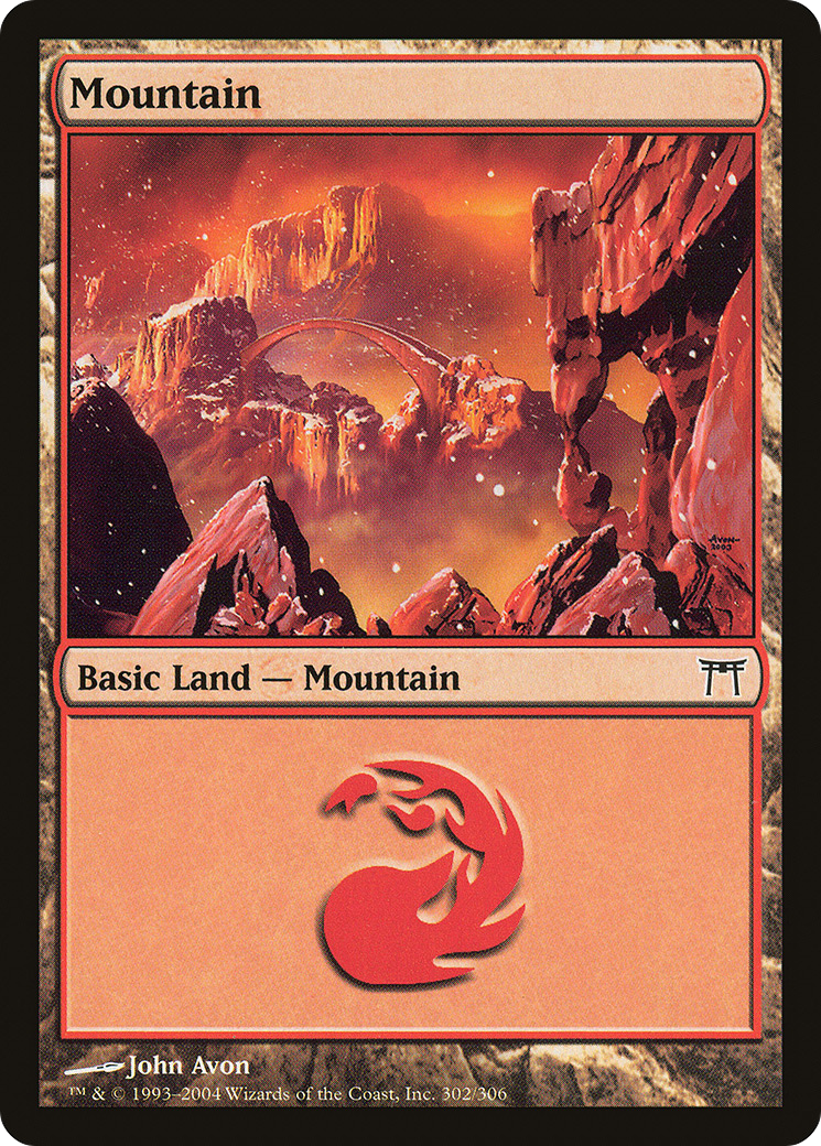 Mountain (302) (CHK-302) - Champions of Kamigawa Foil