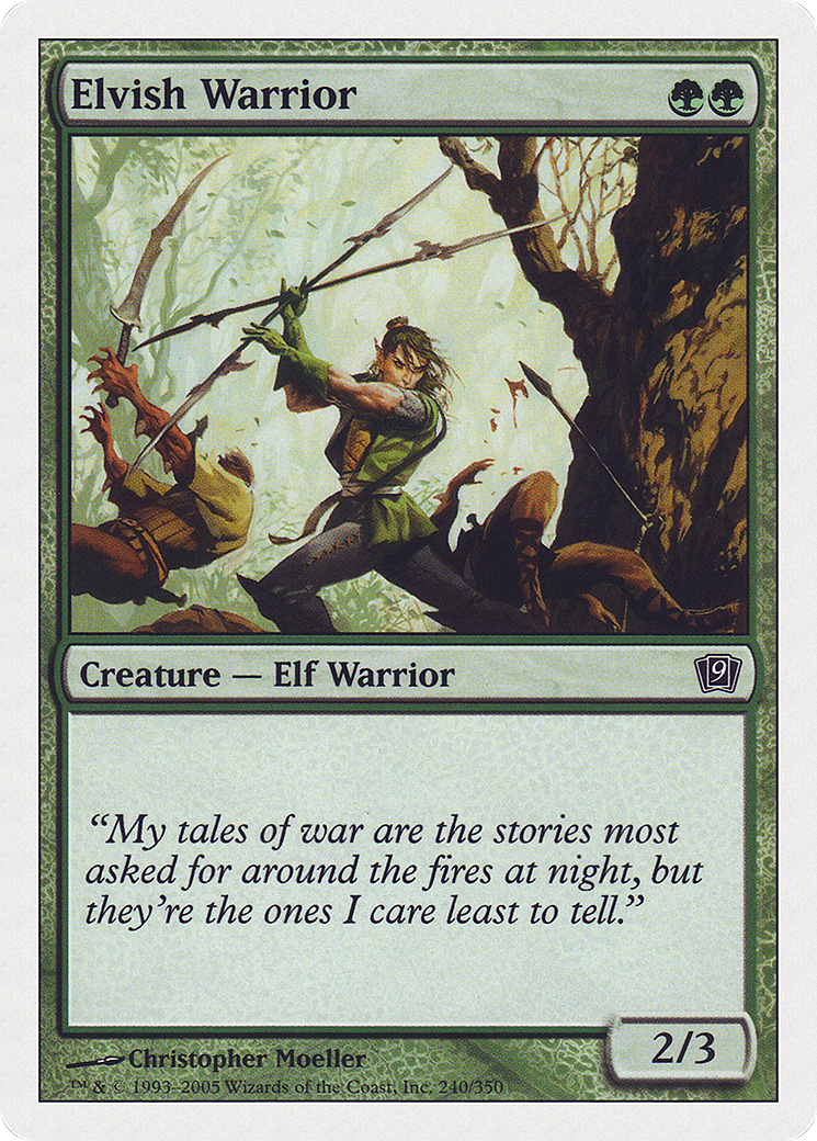 Elvish Warrior (9ED-240) - 9th Edition