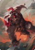 Furious Bellow // Furious Bellow (ADMU-031) - Dominaria United Art Series (Borderless) Foil