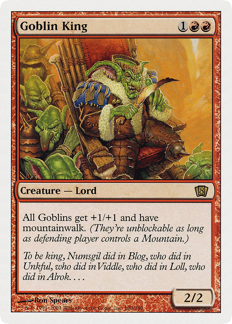 Goblin King (8ED-190) - 8th Edition Foil