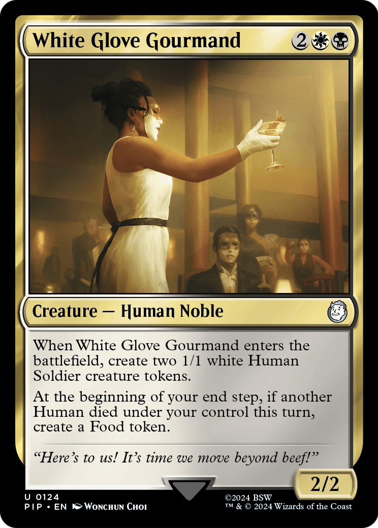 White Glove Gourmand (PIP-124) - Fallout Foil