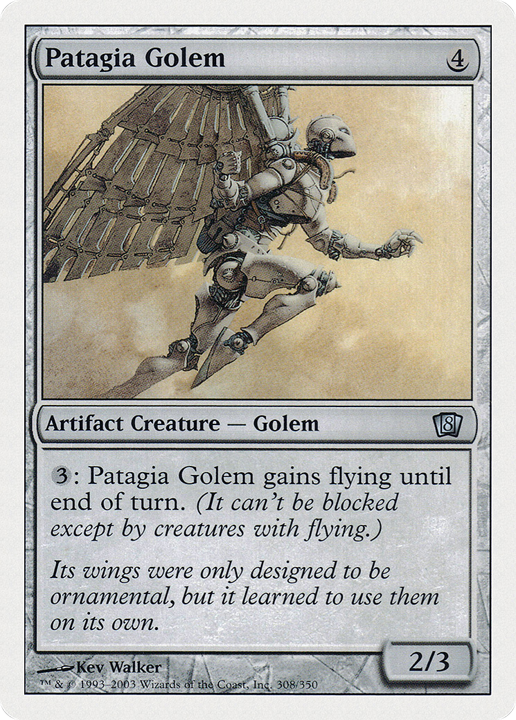 Patagia Golem (8ED-308) - 8th Edition Foil