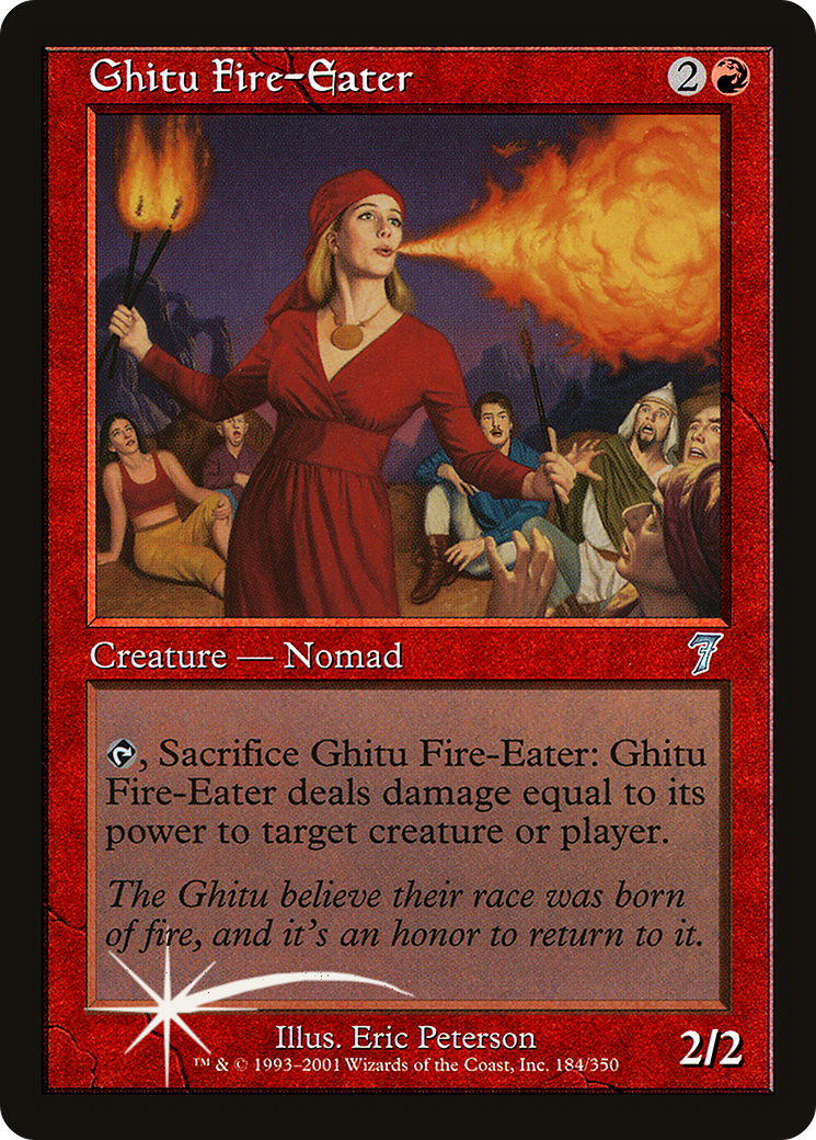 Ghitu Fire-Eater (7ED-184) - 7th Edition Foil