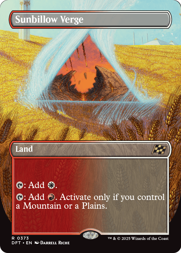 Sunbillow Verge (Borderless) (DFT-373) - Aetherdrift