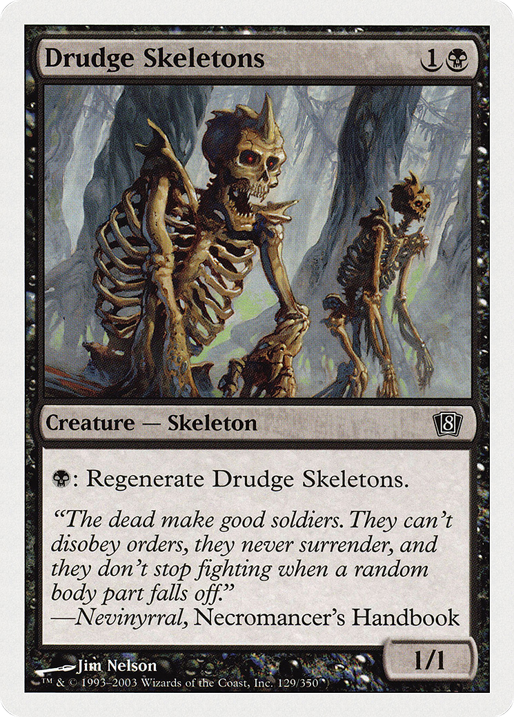 Drudge Skeletons (8ED-129) - 8th Edition Foil