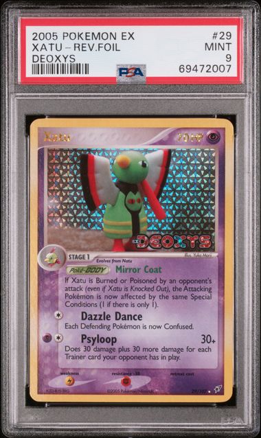 2005 Pokemon Deoxys #29 Xatu - Reverse Foil PSA 9