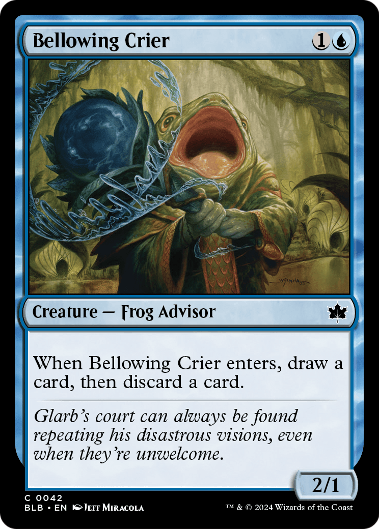 Bellowing Crier (BLB-042) - Bloomburrow Foil