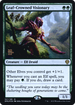 Leaf-Crowned Visionary (PRE-167) - Dominaria United Promos Foil