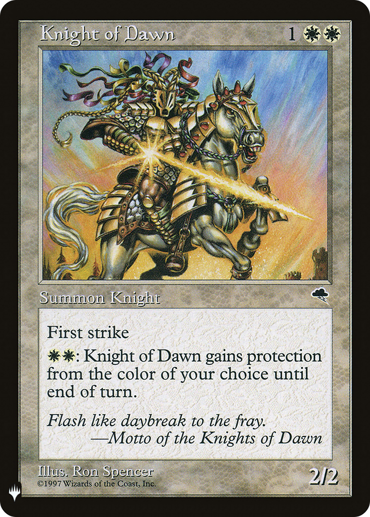 Knight of Dawn (LIST-026) - The List