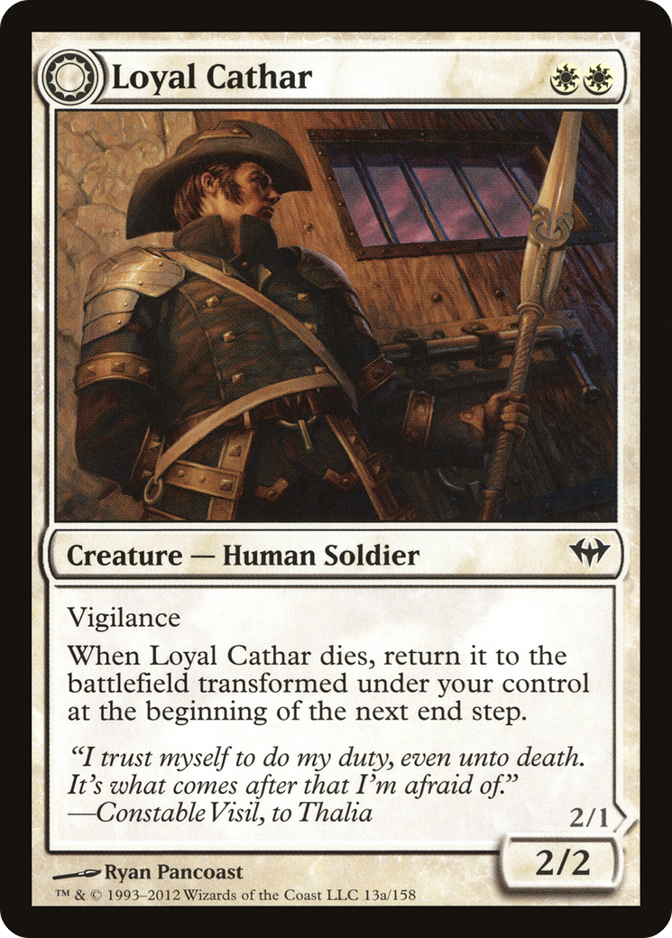 Loyal Cathar (DKA-013) - Dark Ascension: (Double Faced Transform)