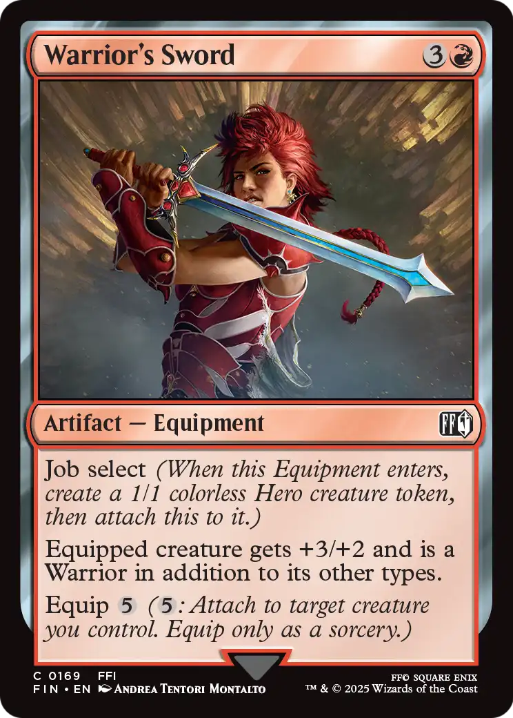 Warrior's Sword (FIN-169) - FINAL FANTASY Foil