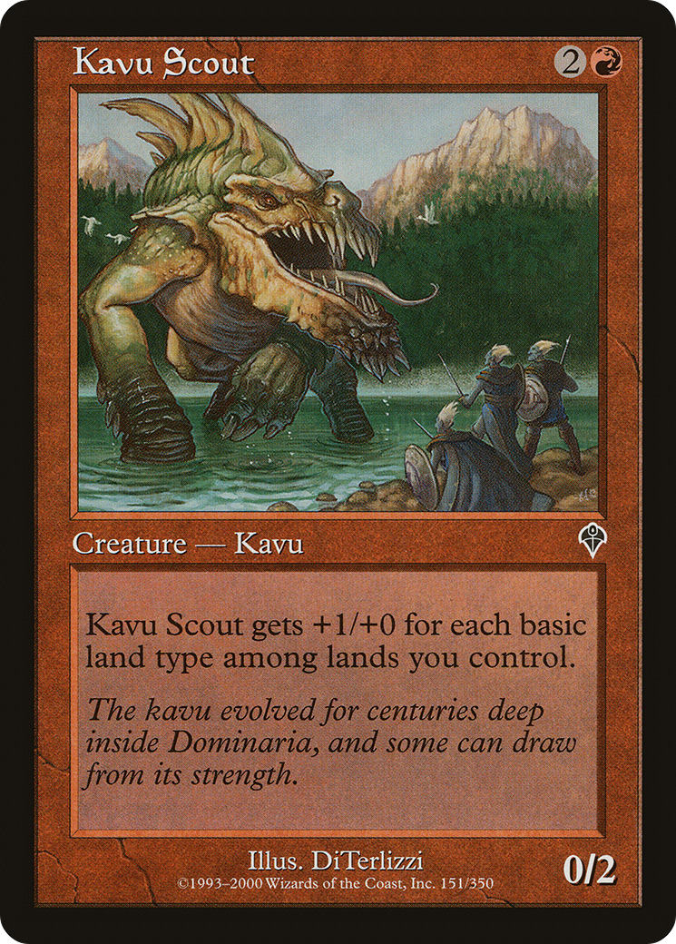 Kavu Scout (INV-151) - Invasion Foil