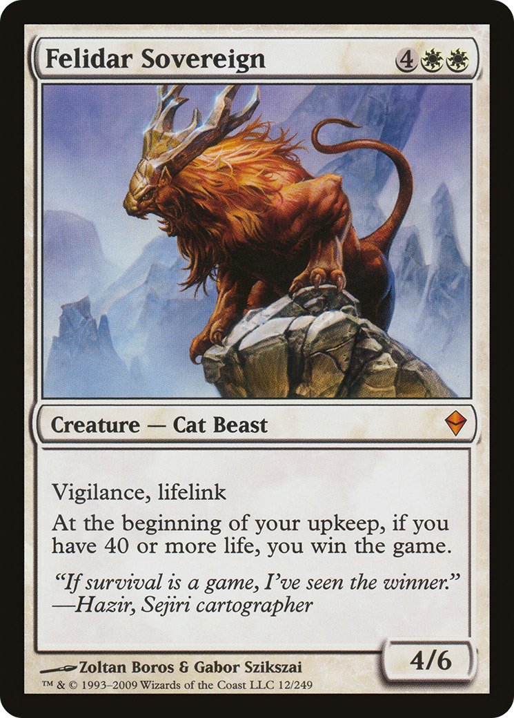 Felidar Sovereign (ZEN-012) - Zendikar Foil