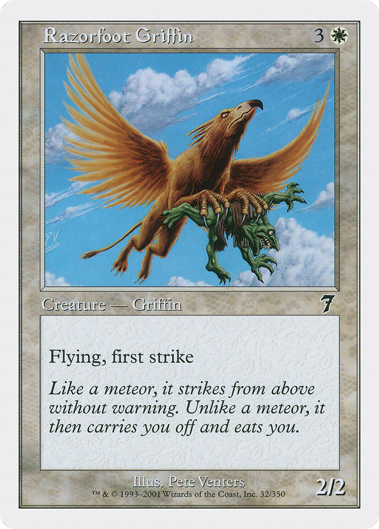 Razorfoot Griffin (7ED-032) - 7th Edition Foil