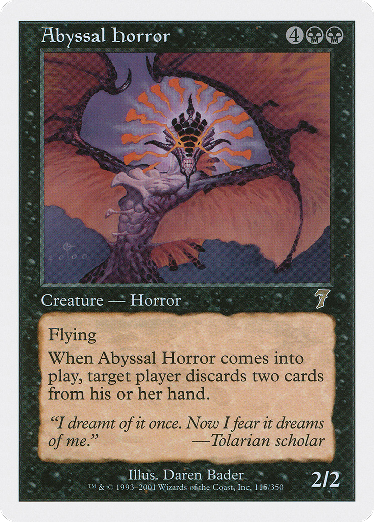 Abyssal Horror (7ED-115) - 7th Edition Foil