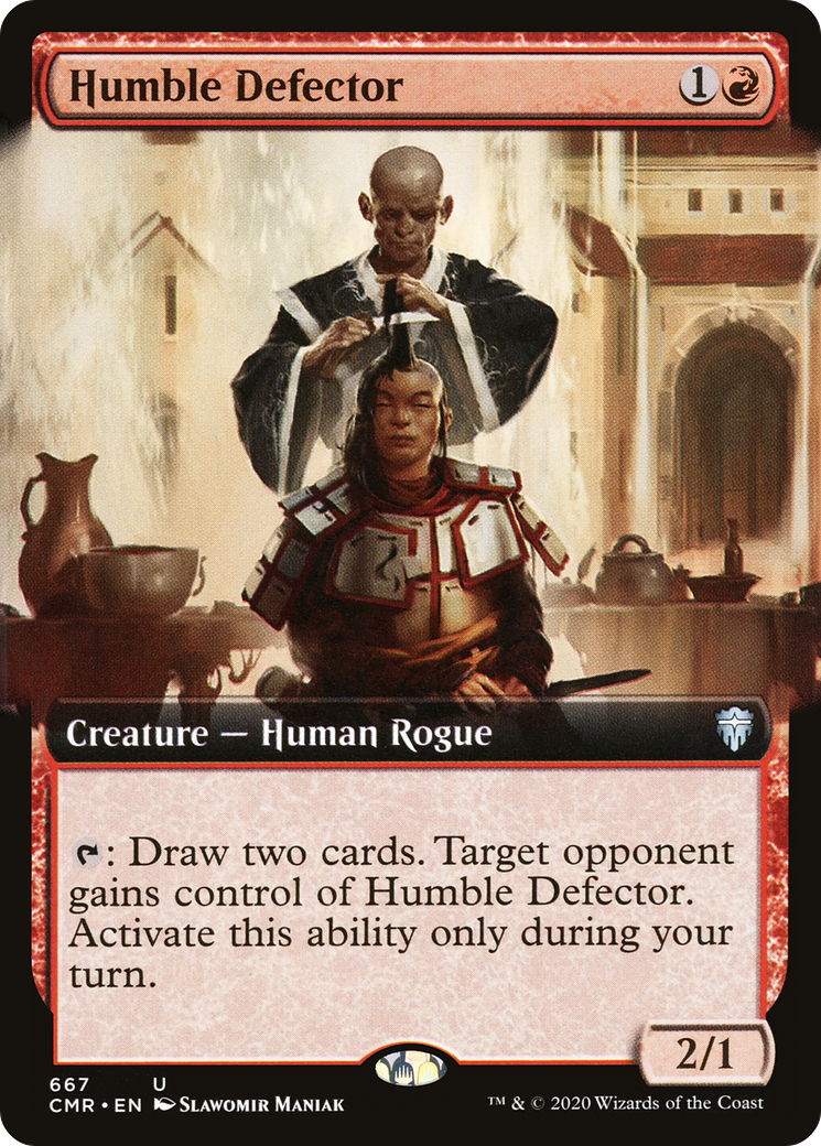 Humble Defector (Extended Art) (CMR-667) - Commander Legends: (Extended Art) Foil