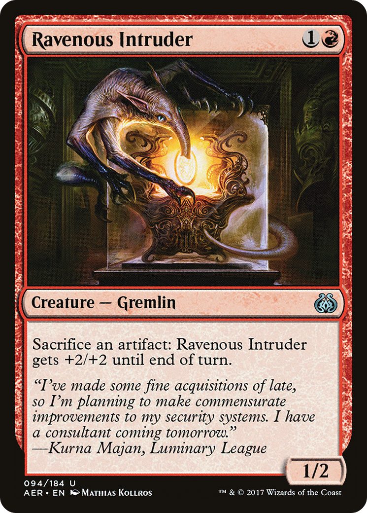 Ravenous Intruder (AER-094) - Aether Revolt Foil