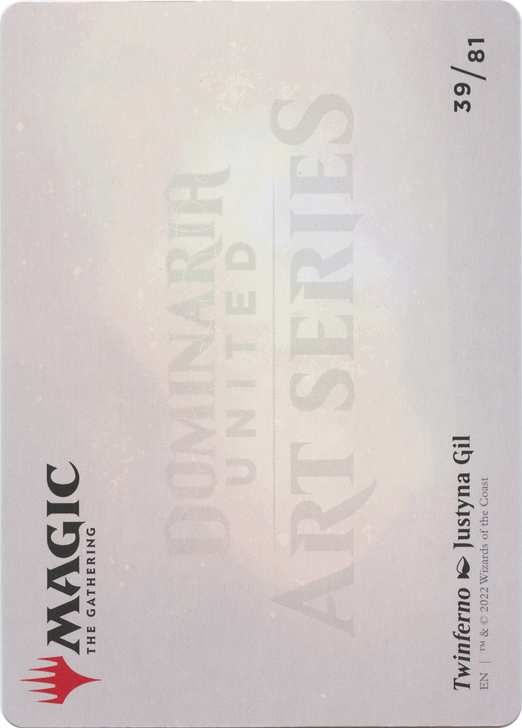 Twinferno // Twinferno (ADMU-039) - Dominaria United Art Series (Borderless) Foil
