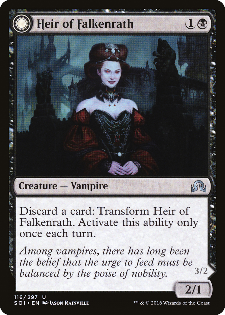 Heir of Falkenrath (SOI-116) - Shadows over Innistrad: (Double Faced Transform) Foil