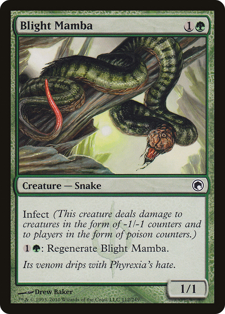 Blight Mamba (SOM-112) - Scars of Mirrodin Foil