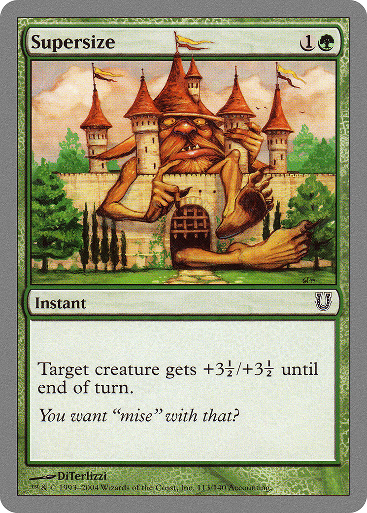 Supersize (UNH-113) - Unhinged Foil
