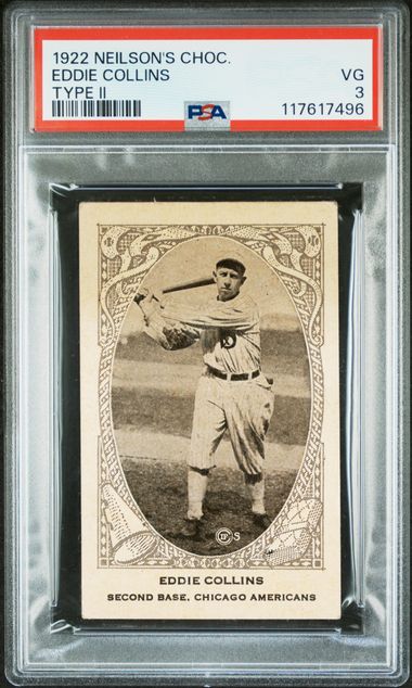 1922 Neilson's Chocolates Type II Eddie Collins PSA 3