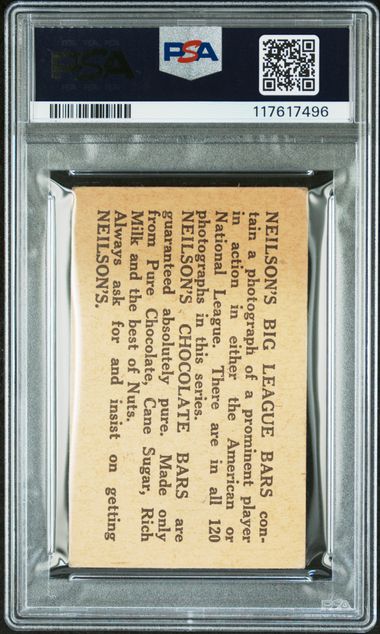 1922 Neilson's Chocolates Type II Eddie Collins PSA 3